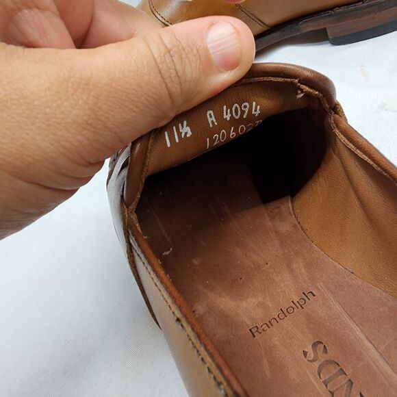 Allen Edmonds Randolph Penny Loafers Men’s Size 11.5 A Walnut Leather Dress Shoe main image 9